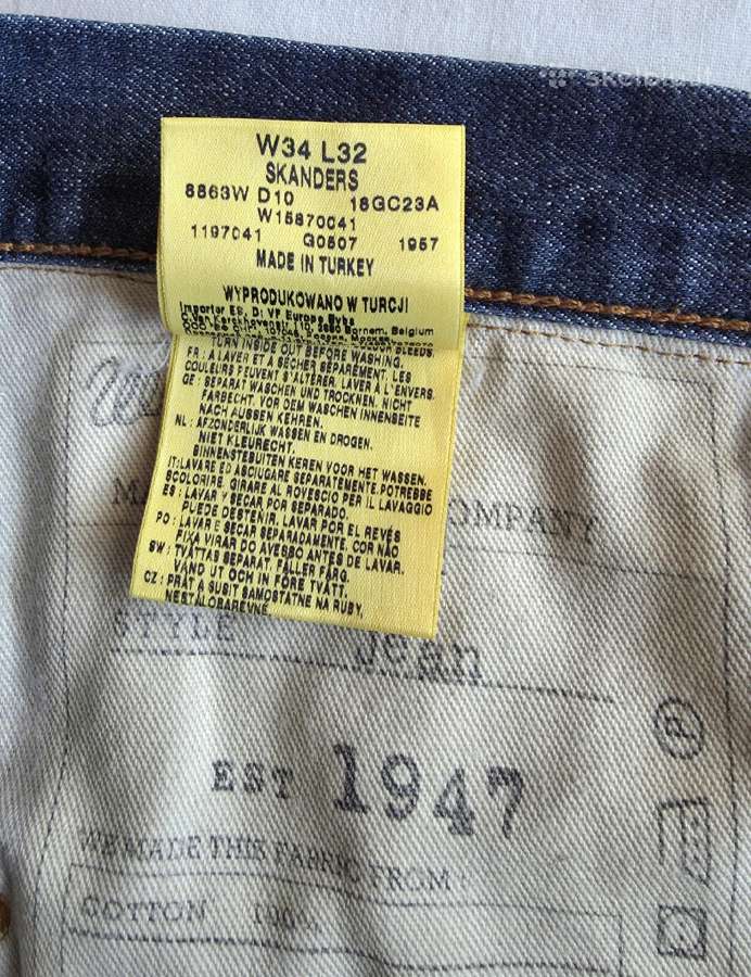 Džinsai Wrangler W34 L32 - nuotraukos Nr. 7