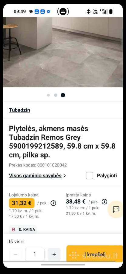 Keraminės grindų plytelės atsparios šalčiui - nuotraukos Nr. 3