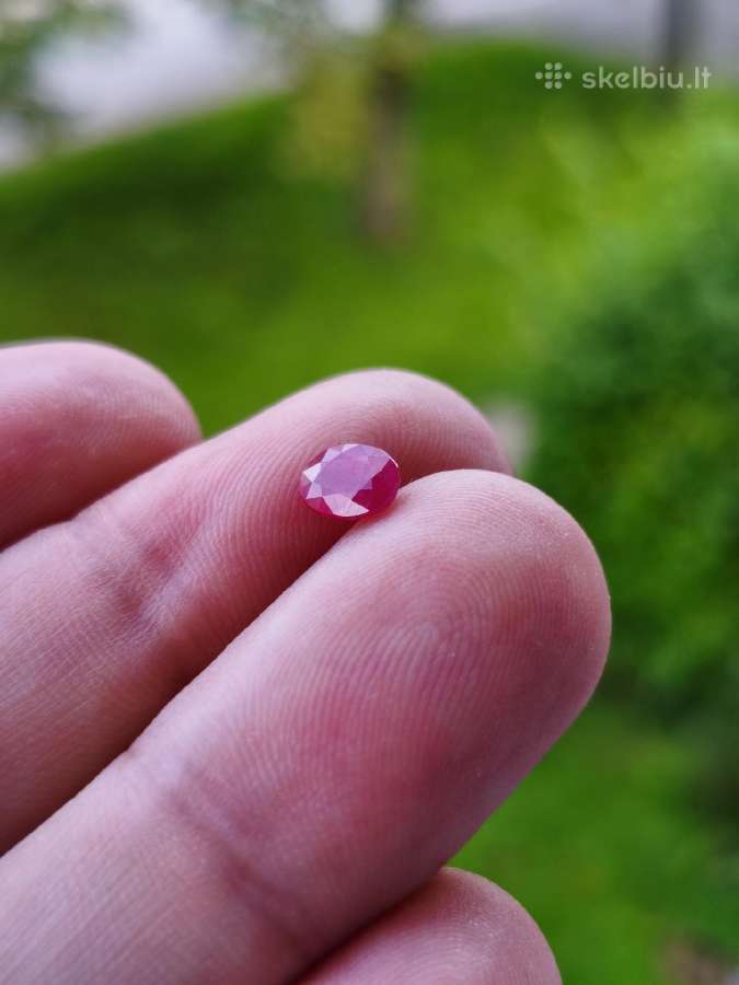 Natūralus rubinas 1.00ct su sertifikatu - nuotraukos Nr. 3