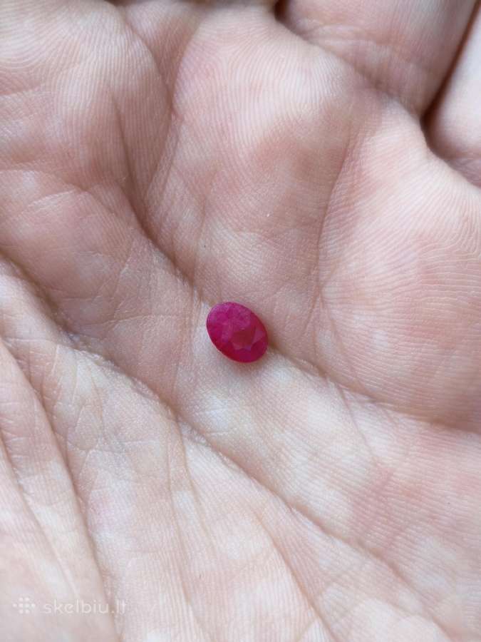 Natūralus rubinas 1.00ct su sertifikatu - nuotraukos Nr. 5