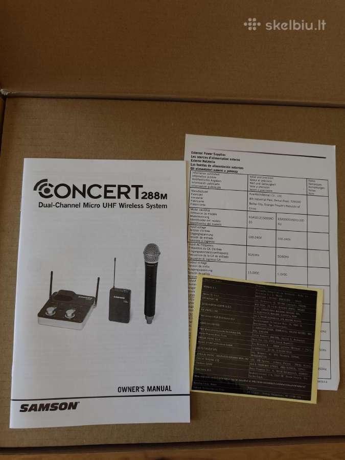 Samson Concert 288m Dual Handheld System - nuotraukos Nr. 3