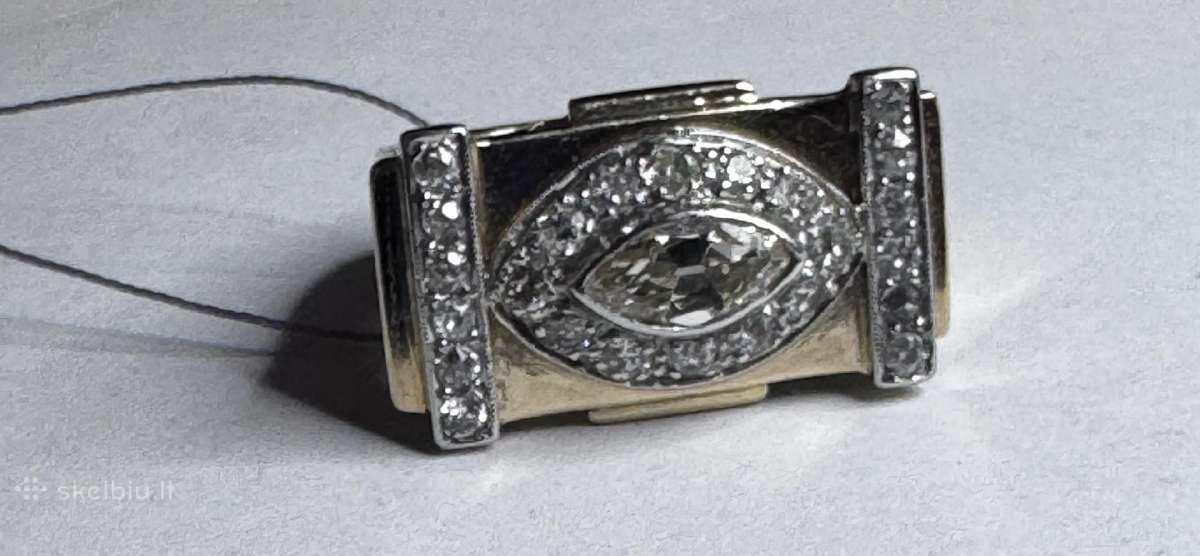 Auksinis žiedas su briliantais 1,7 ct - 4000 e - nuotraukos Nr. 3