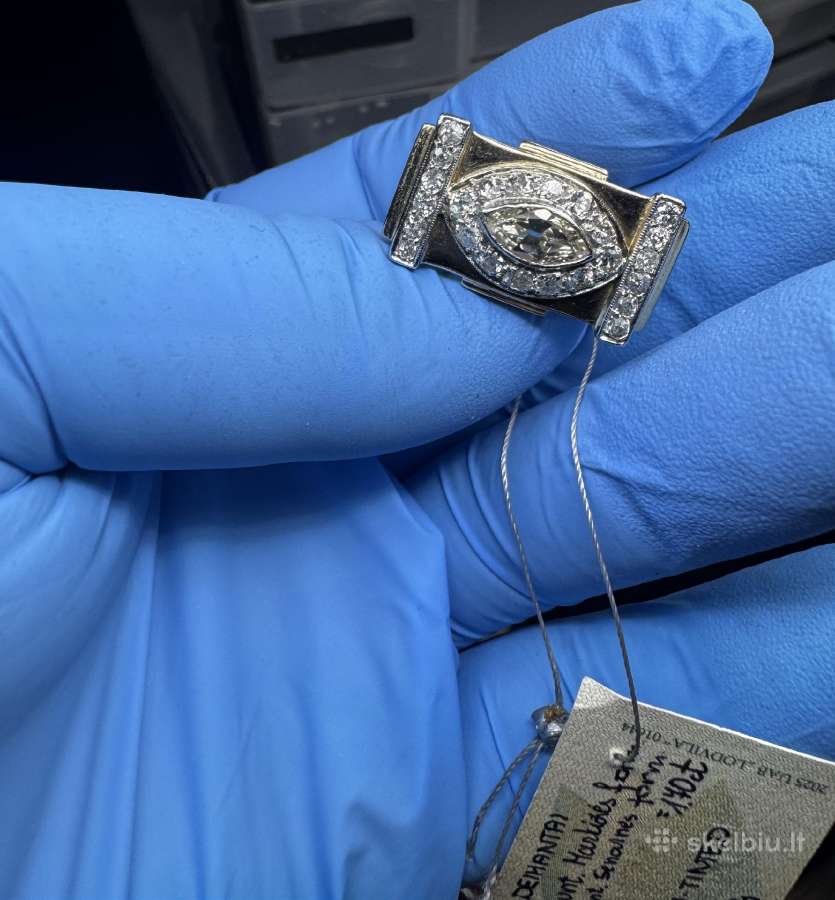 Auksinis žiedas su briliantais 1,7 ct - 4000 e - nuotraukos Nr. 6