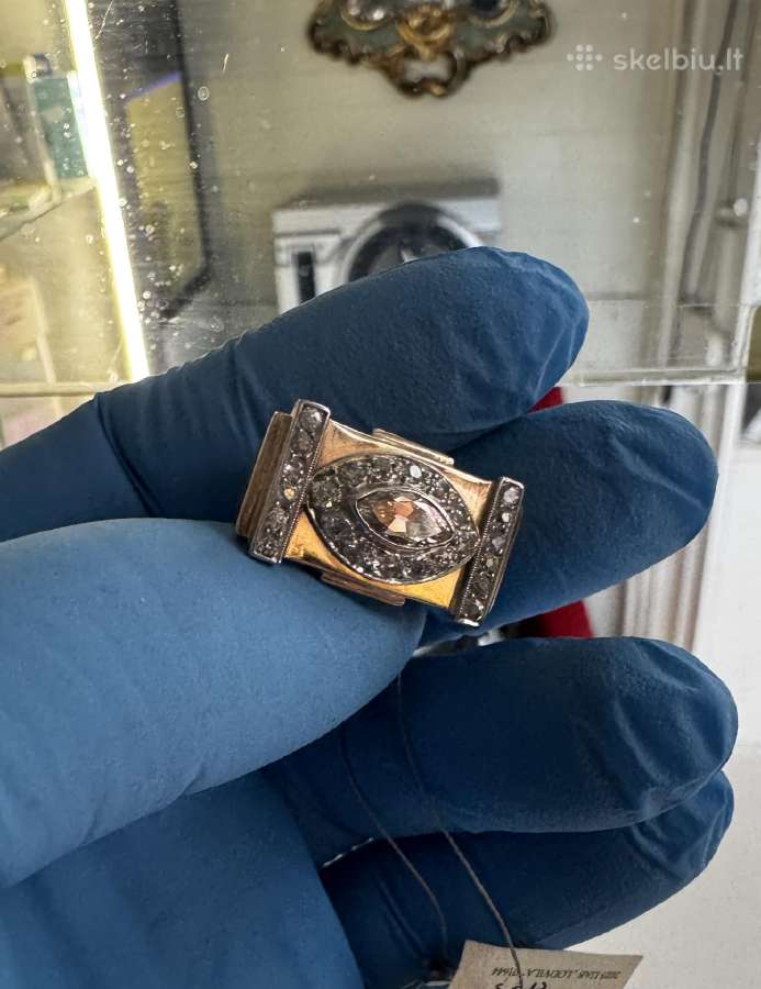 Auksinis žiedas su briliantais 1,7 ct - 4000 e - nuotraukos Nr. 7