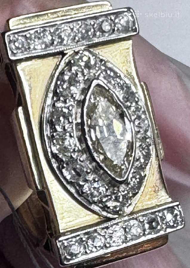 Auksinis žiedas su briliantais 1,7 ct - 4000 e - nuotraukos Nr. 11
