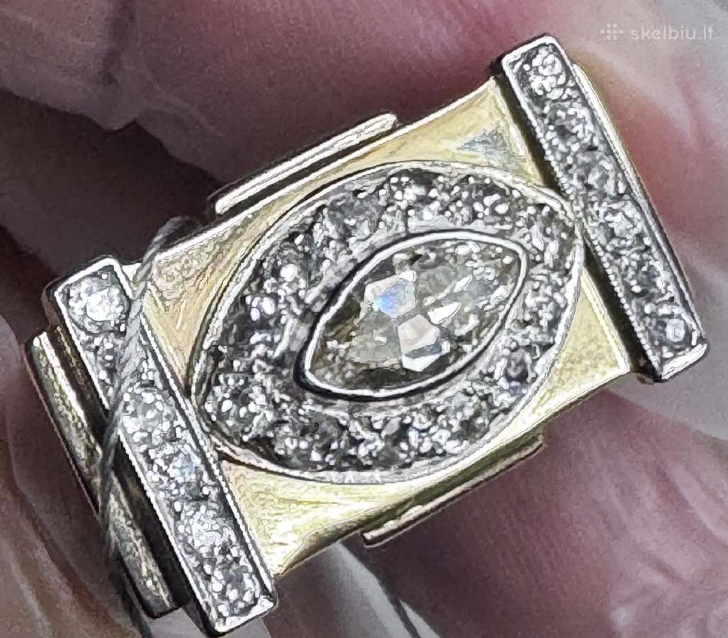 Auksinis žiedas su briliantais 1,7 ct - 4000 e - nuotraukos Nr. 12