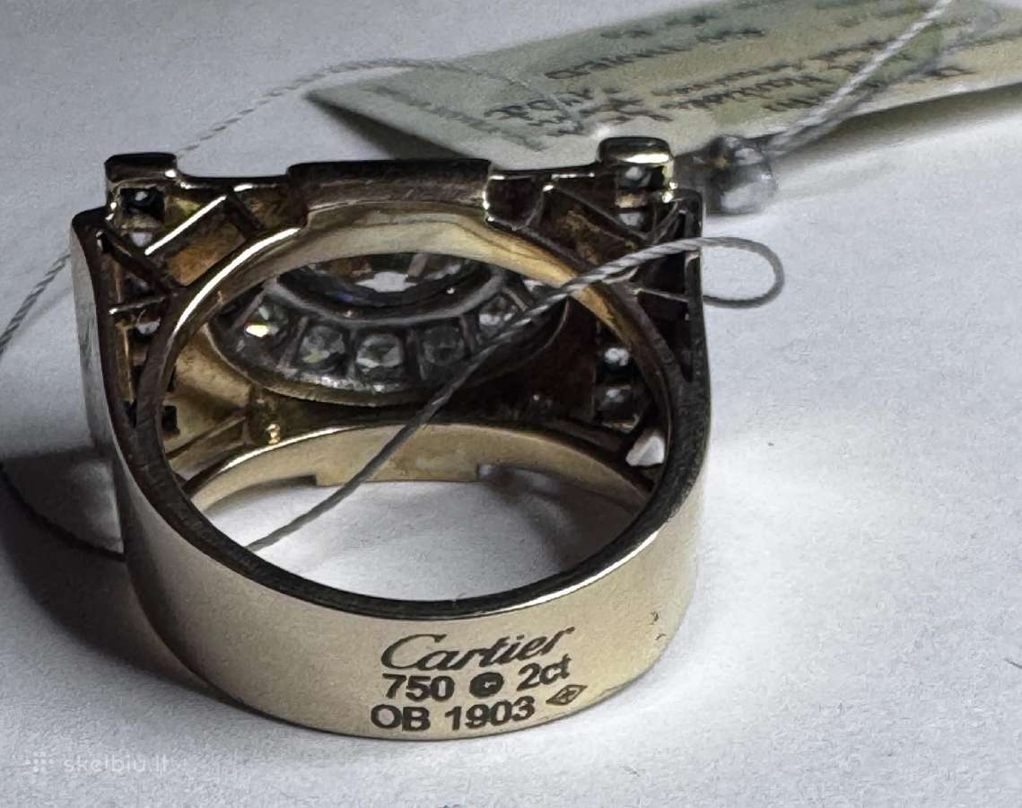 Auksinis žiedas su briliantais 1,7 ct - 4000 e - nuotraukos Nr. 13