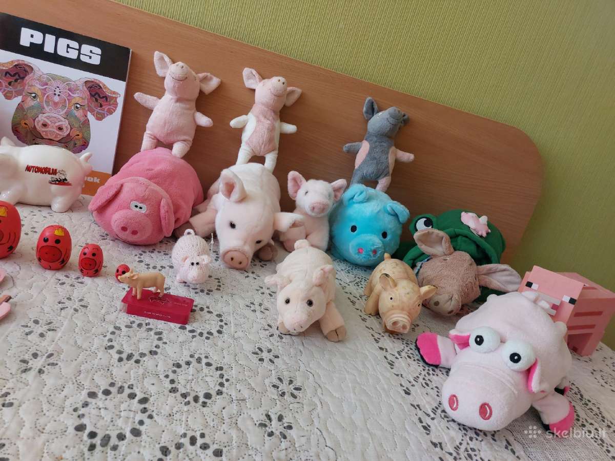Vaikiškų žaislinių paršelių kolekcija - nuotraukos Nr. 2