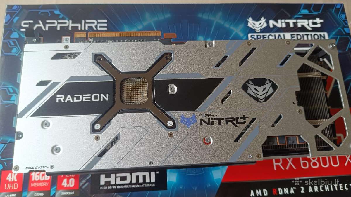 Sapphire Nitro+ Amd Radeon Rx 6800 XT - nuotraukos Nr. 3