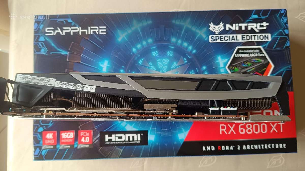 Sapphire Nitro+ Amd Radeon Rx 6800 XT - nuotraukos Nr. 5
