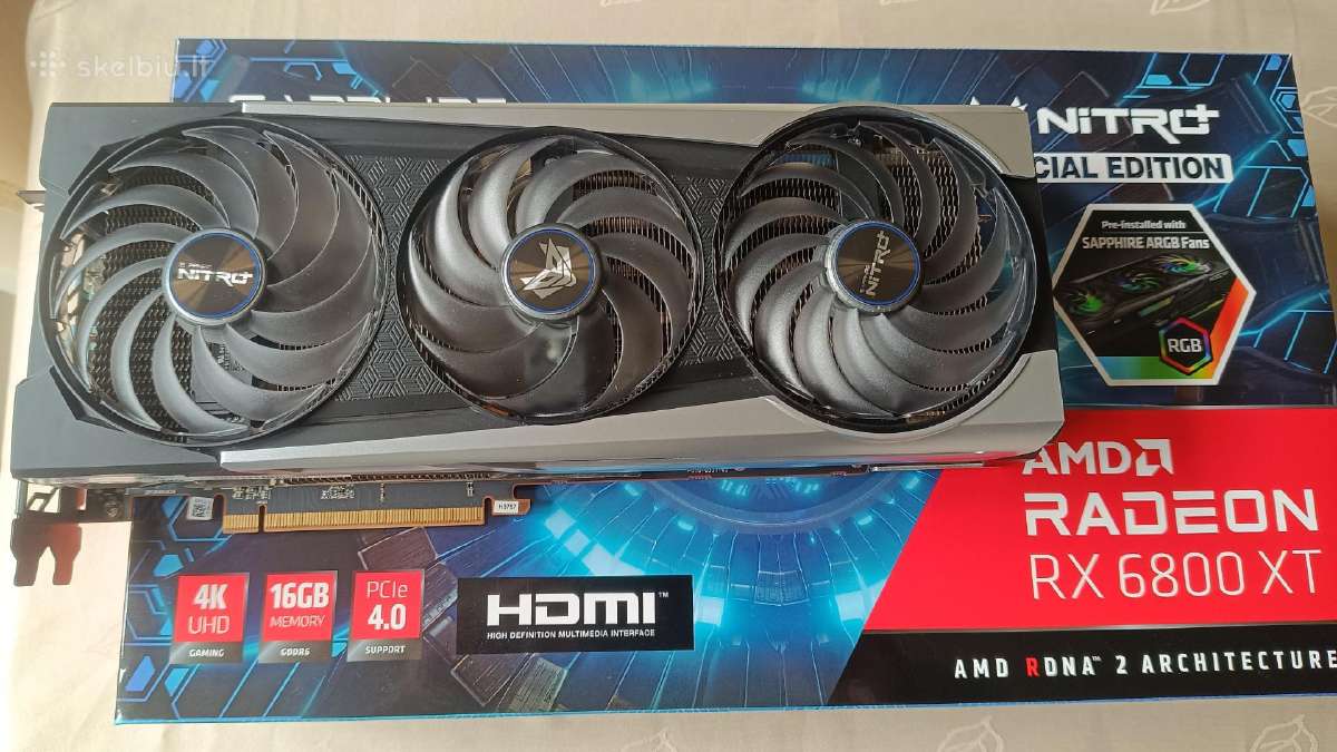 Sapphire Nitro+ Amd Radeon Rx 6800 XT - nuotraukos Nr. 2