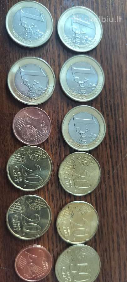 Ispanijos monetos ir Portugalijos 1 euro monetaunc - nuotraukos Nr. 2