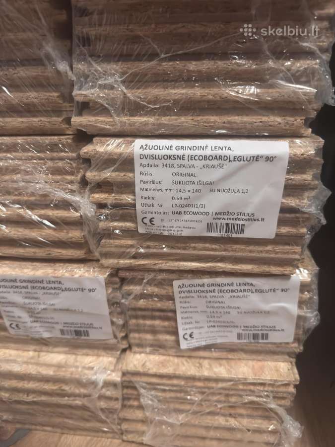 Ąžuolo grindinės lentos eglutė 90 laipsnių 18m2 - nuotraukos Nr. 3