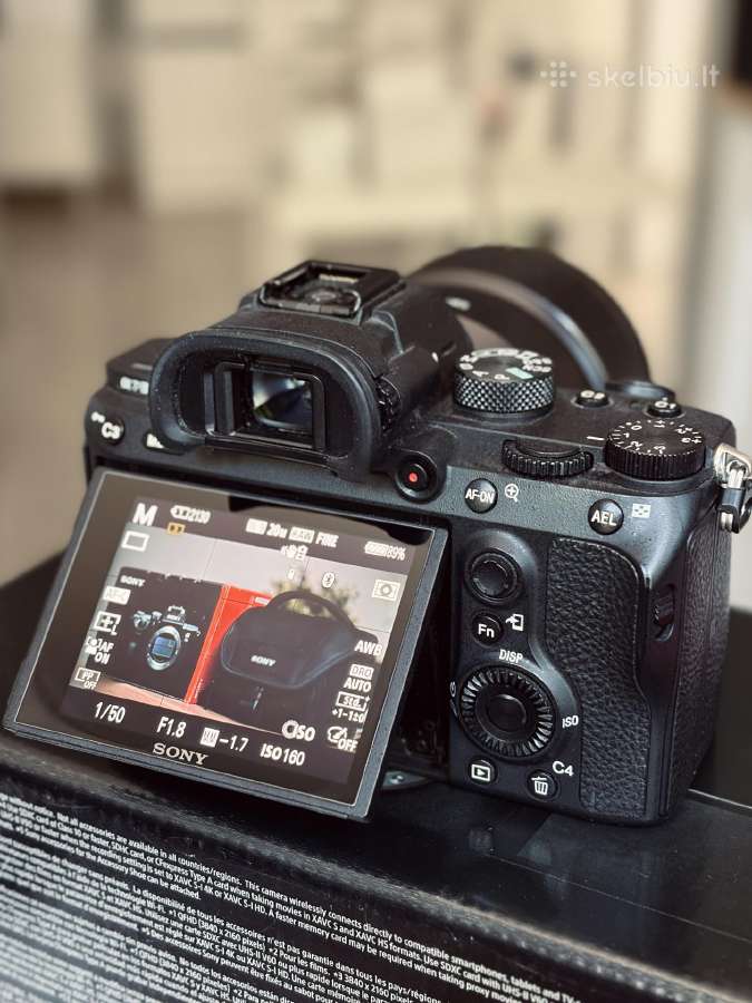 Parduodamas Sony a7 III body su 800 Shutter count! - nuotraukos Nr. 9