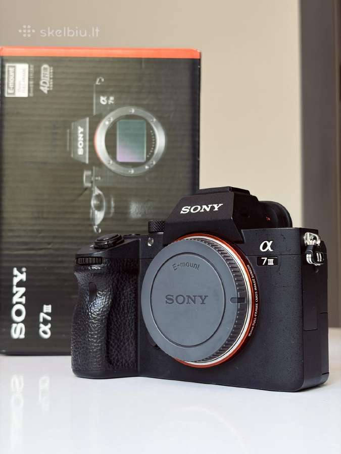Parduodamas Sony a7 III body su 800 Shutter count! - nuotraukos Nr. 3