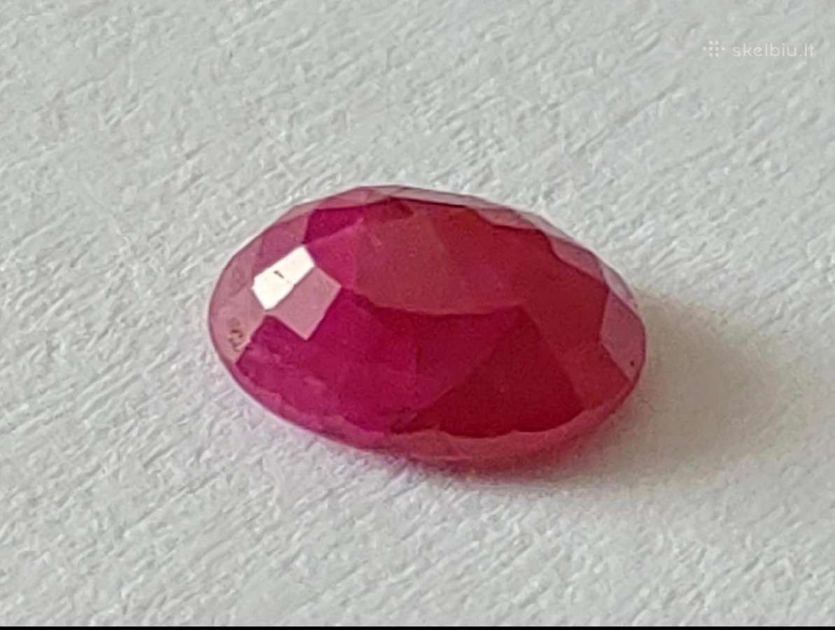 Natūralus rubinas 1.00ct su sertifikatu - nuotraukos Nr. 10