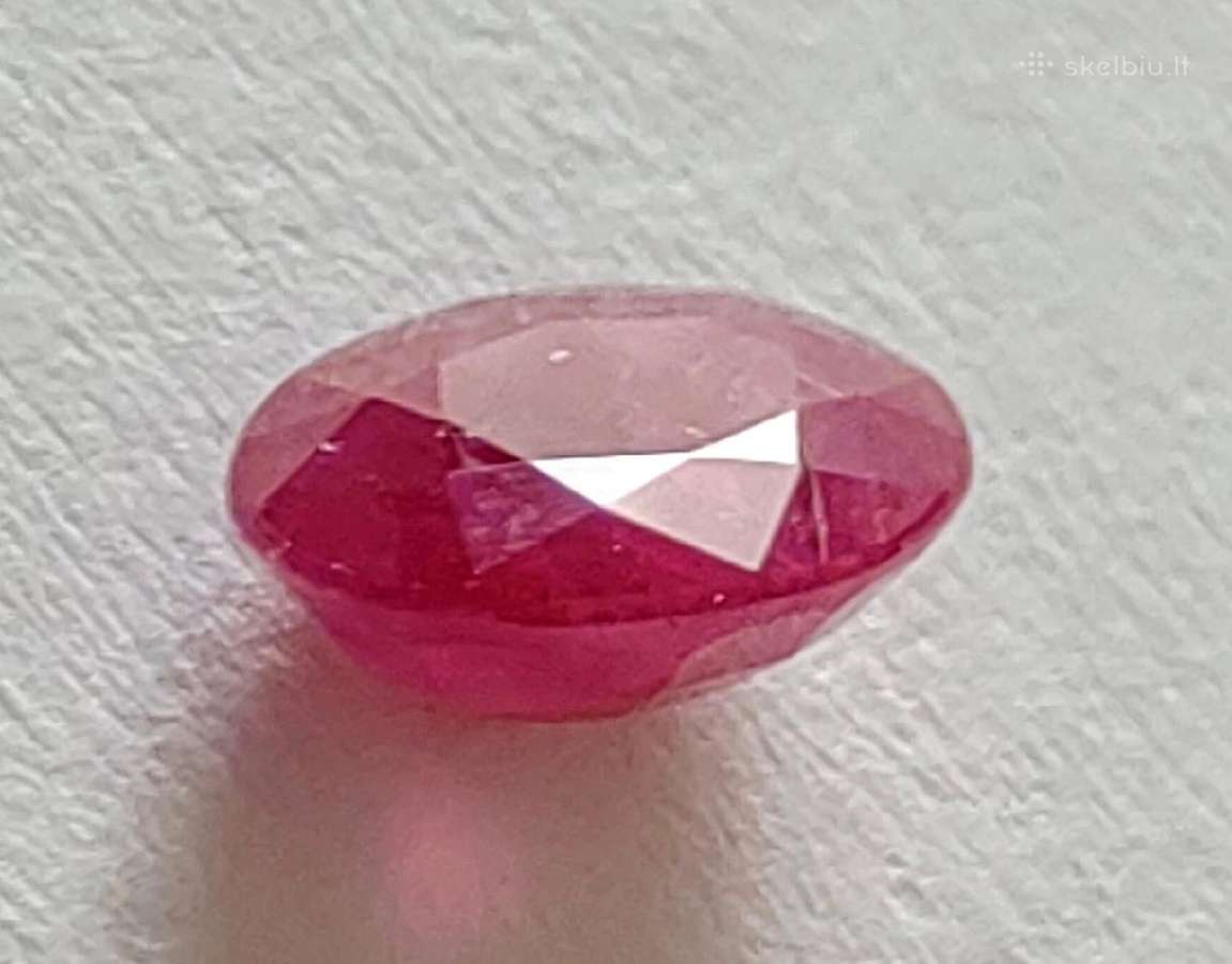 Natūralus rubinas 1.00ct su sertifikatu - nuotraukos Nr. 11