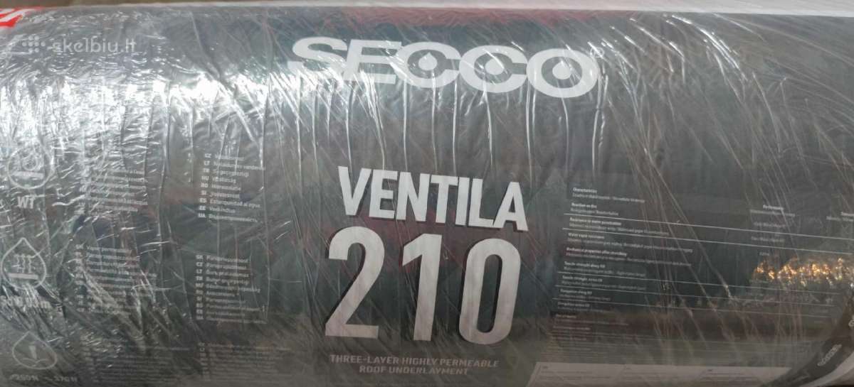 Aukščiausios kokybės difuzinė plėvelė Secco Ventil - nuotraukos Nr. 2