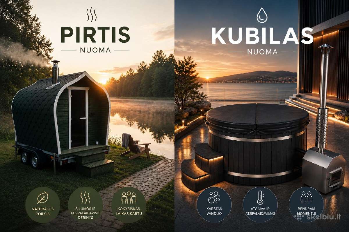 Pirties ir kubilo nuoma - kaina nuo 60€! Pristatom - nuotraukos Nr. 24
