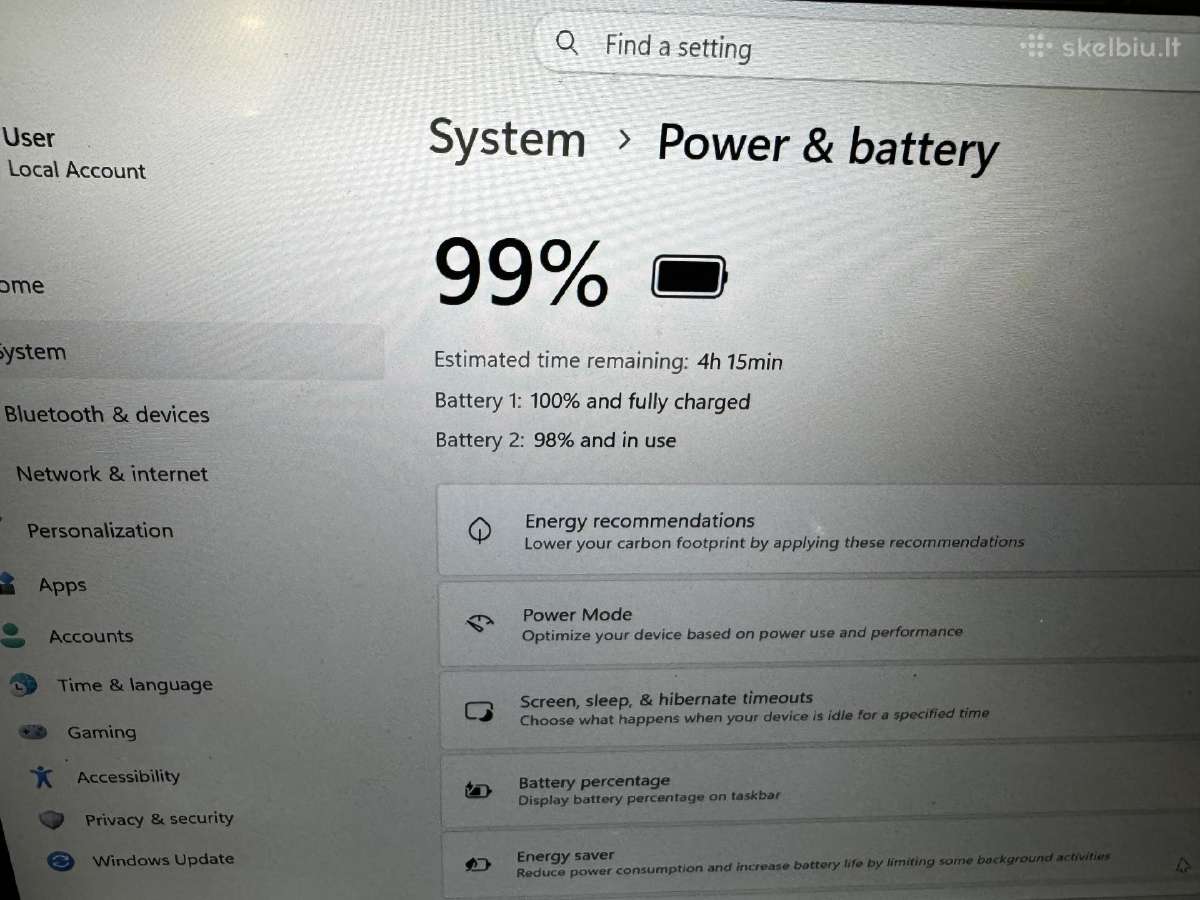 Lenovo 14fullhd Ips i7 3.3ghz Ram8gb SSD Lte - nuotraukos Nr. 5