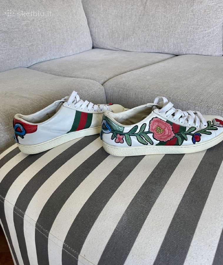 Originalūs Gucci Ace Embroidered Floral kedai - nuotraukos Nr. 5
