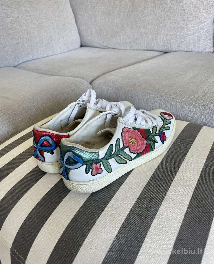 Originalūs Gucci Ace Embroidered Floral kedai - nuotraukos Nr. 7