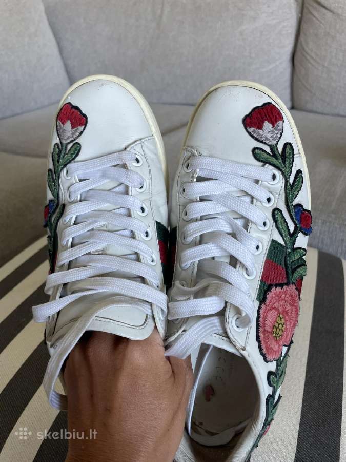 Originalūs Gucci Ace Embroidered Floral kedai - nuotraukos Nr. 8