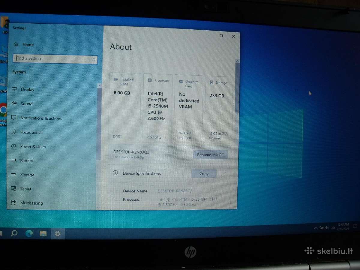 Hp Probook 4340s ir Elitebook 8460p - nuotraukos Nr. 16