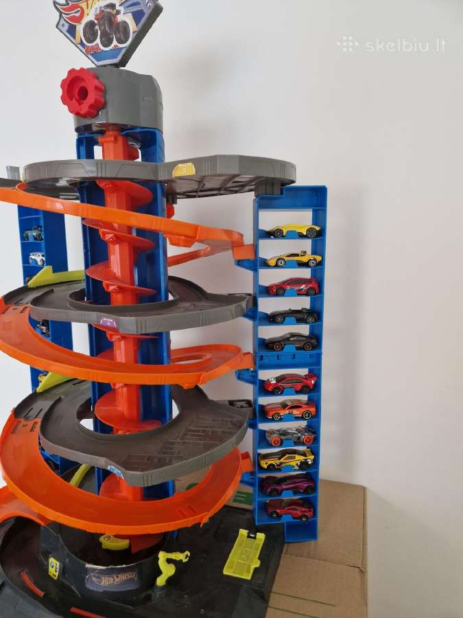 Hot wheels Mega Garage + 22 modeliukai - nuotraukos Nr. 2