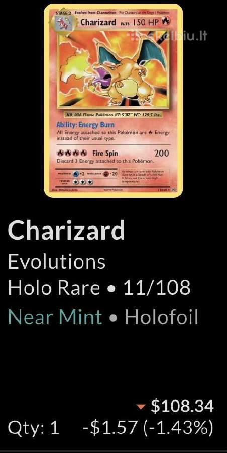 Pokemon charizard 2016 No.006 - nuotraukos Nr. 2