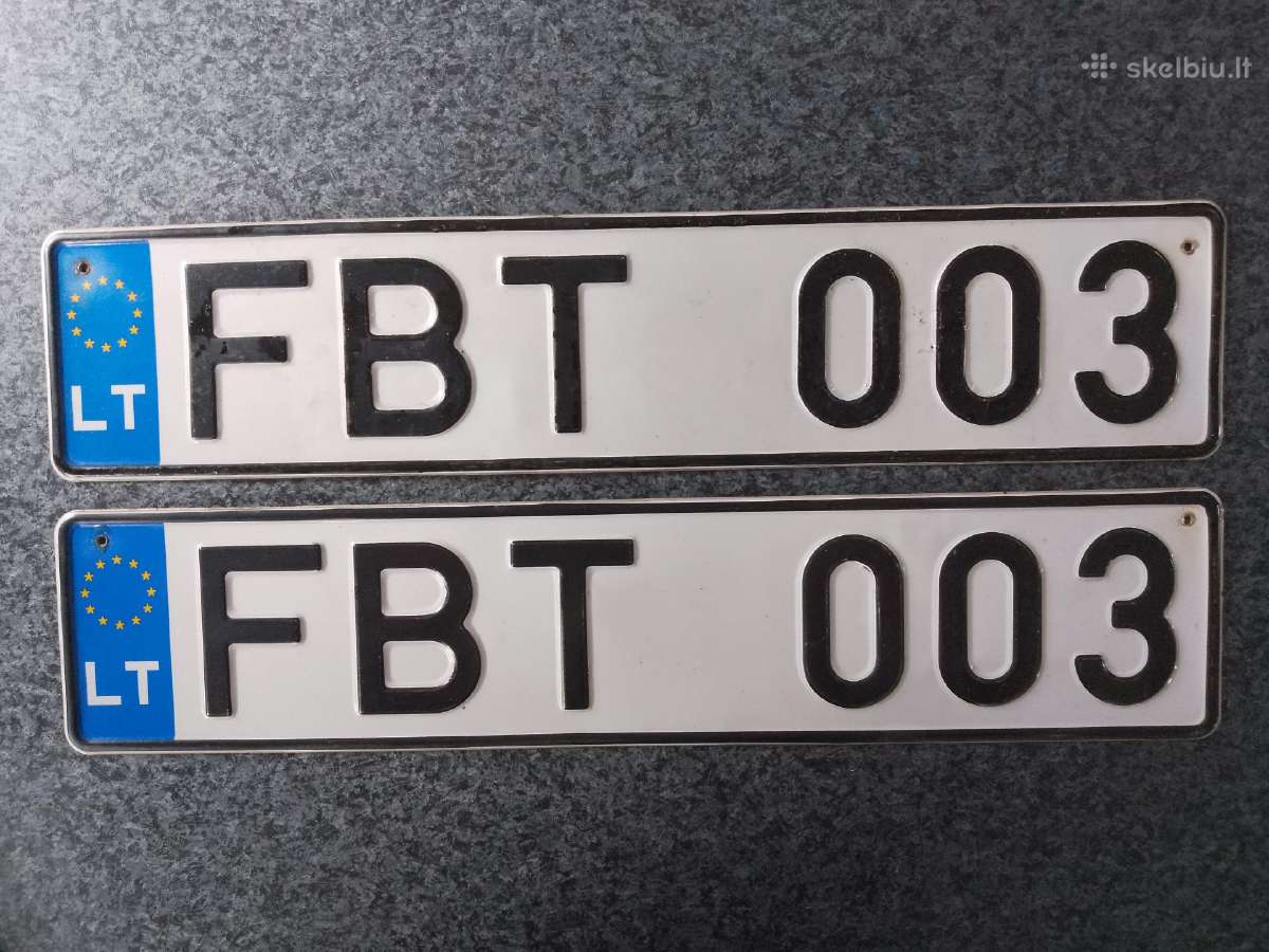 Automobilio Valstybiniai numeriai - nuotraukos Nr. 2