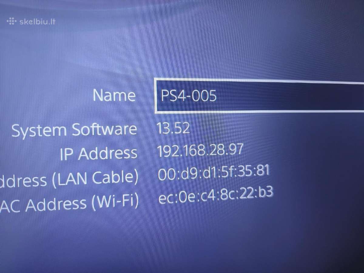 Ps4 Fat, su 1 TB disko talpa - nuotraukos Nr. 4