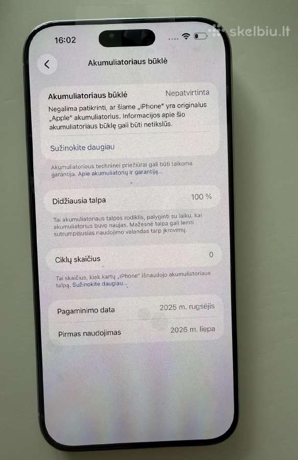 iPhone 16 pro max - nuotraukos Nr. 6