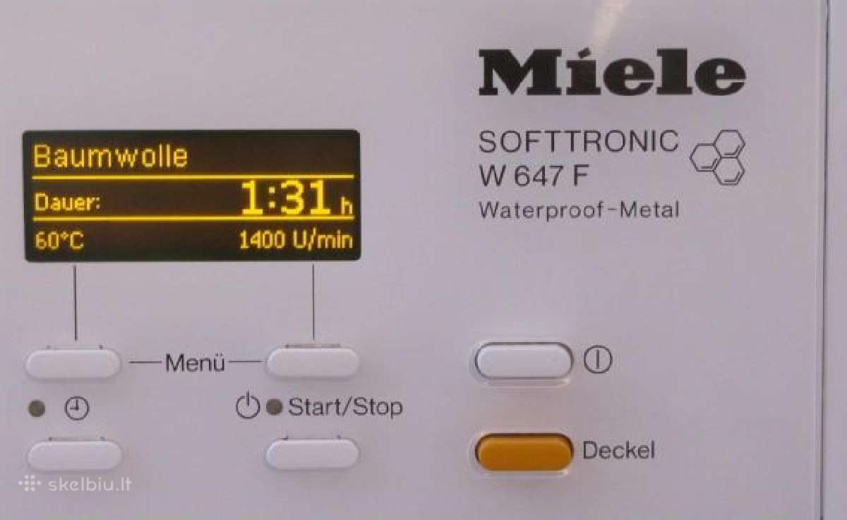 Skalbimo mašna Miele W647 - nuotraukos Nr. 8