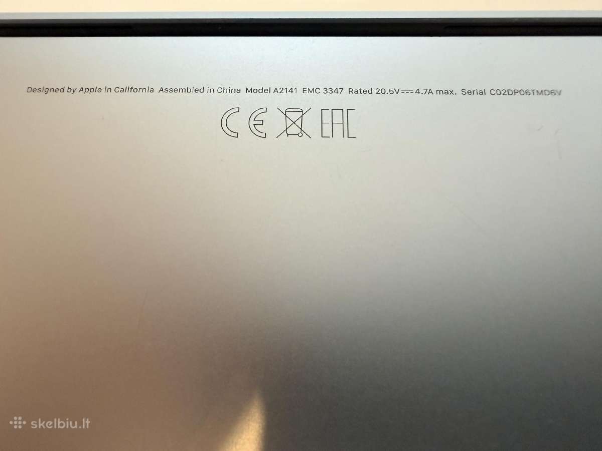 Apple MacBook Pro 16 2019 - nuotraukos Nr. 3