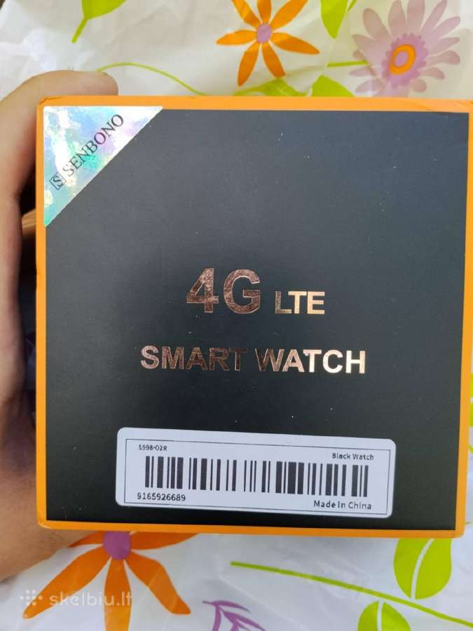 4G Lte išmanusis laikrodis (Android OS, Sim) - nuotraukos Nr. 2