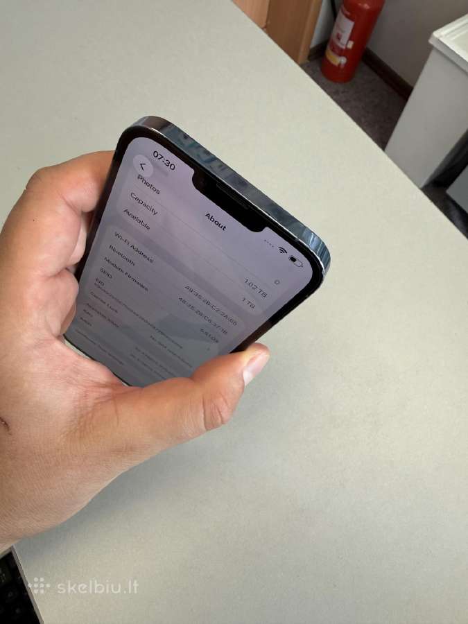 iPhone 13 Pro 1tb (Sierra Blue) 10/10 100% bat - nuotraukos Nr. 6