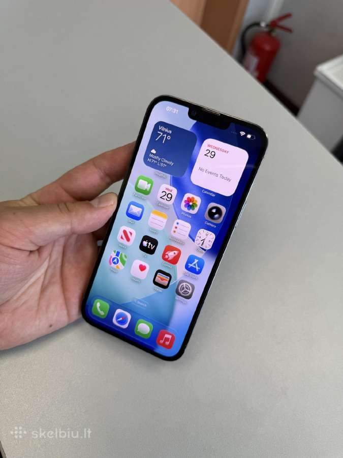 iPhone 13 Pro 1tb (Sierra Blue) 10/10 100% bat - nuotraukos Nr. 7