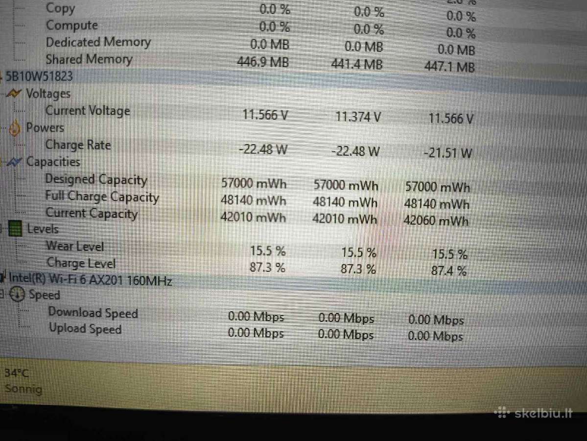 P15s 15.6 Ips i7-1165g7 32gb 512gb T500 4gb 16% - nuotraukos Nr. 7