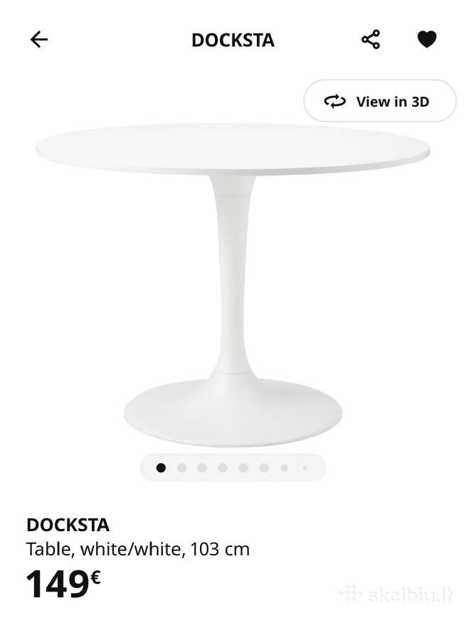 Ikea stalas Docksta - nuotraukos Nr. 6