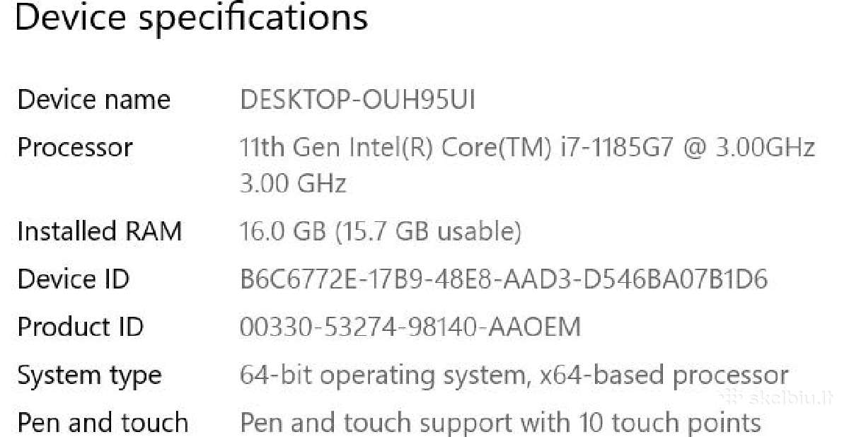 Lenovo Yoga 9 14itl5 1 TB. - nuotraukos Nr. 5