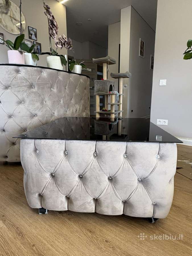 Chesterfield stiliaus baldų komplektas - nuotraukos Nr. 3