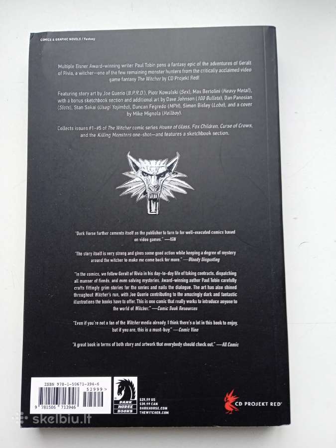 Komiksas Witcher Omnibus Volume 1 - nuotraukos Nr. 2