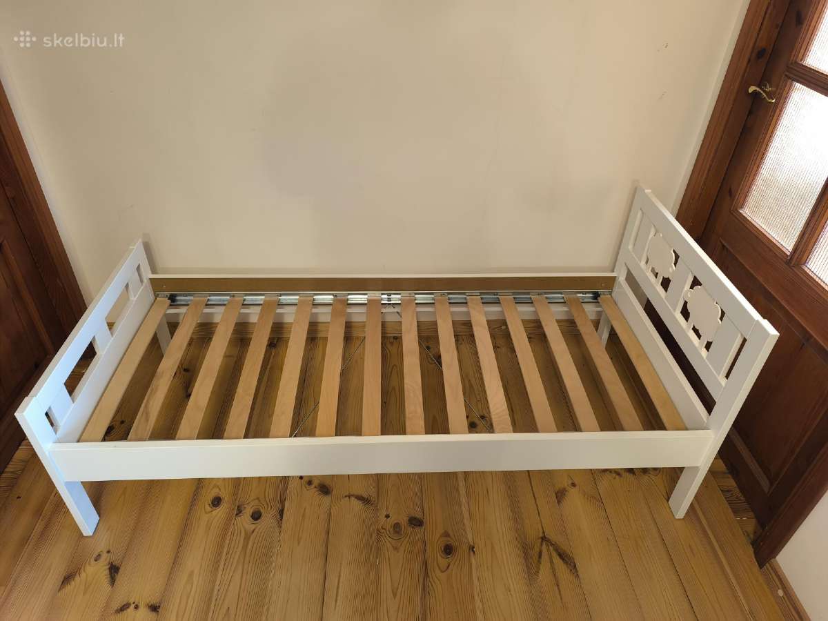 Vaikiška lovytė 160x70 Ikea Kritter su čiužiniu - nuotraukos Nr. 2