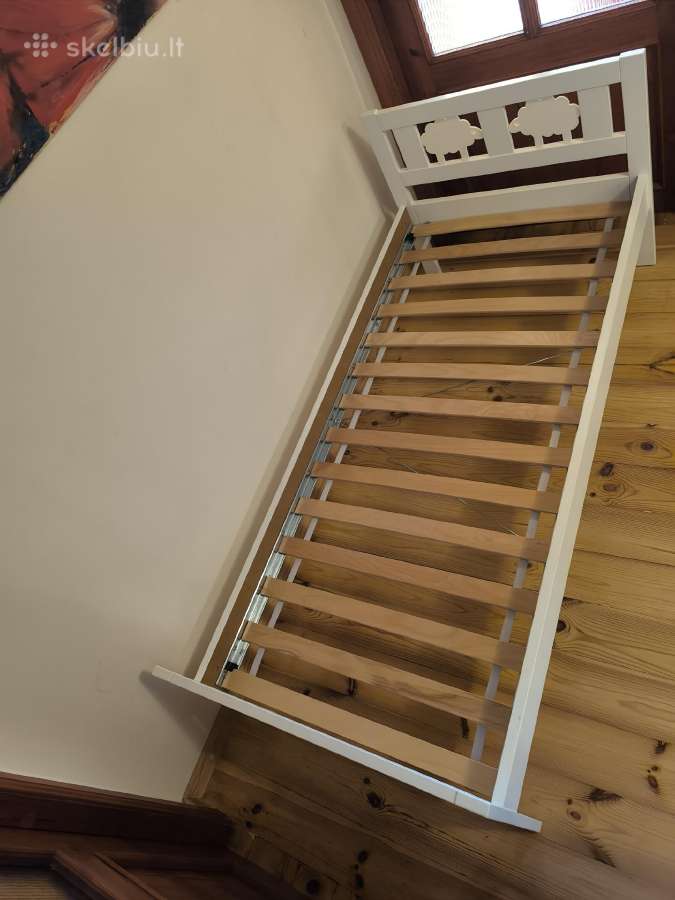 Vaikiška lovytė 160x70 Ikea Kritter su čiužiniu - nuotraukos Nr. 3