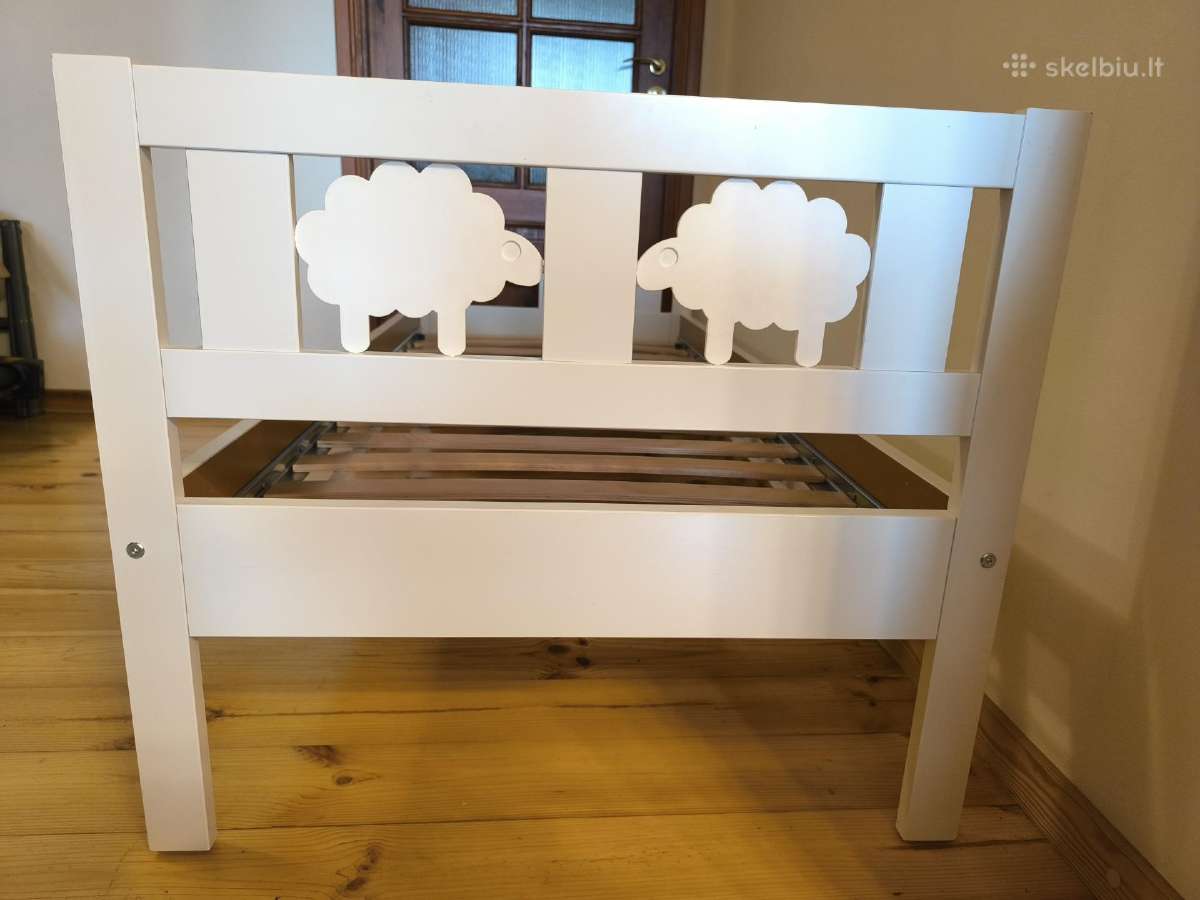 Vaikiška lovytė 160x70 Ikea Kritter su čiužiniu - nuotraukos Nr. 5