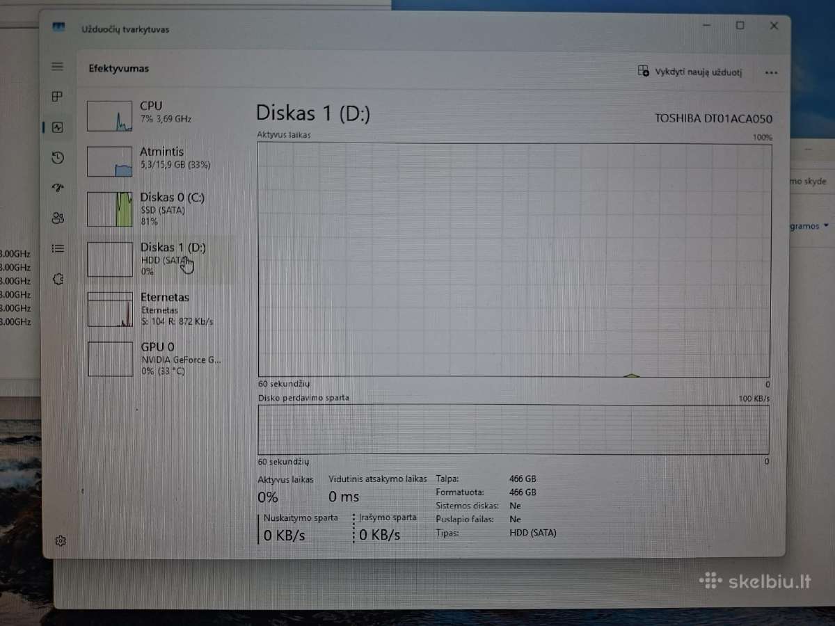 I5-8500,16gb-RAM,SSD-500gb,gtx1060-6gb - nuotraukos Nr. 8