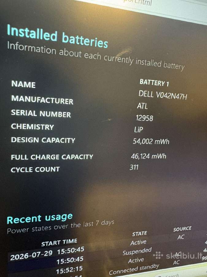 „Dell Latitude 5450“.„ultra 7 165h“; 256 GB SSD, - nuotraukos Nr. 10