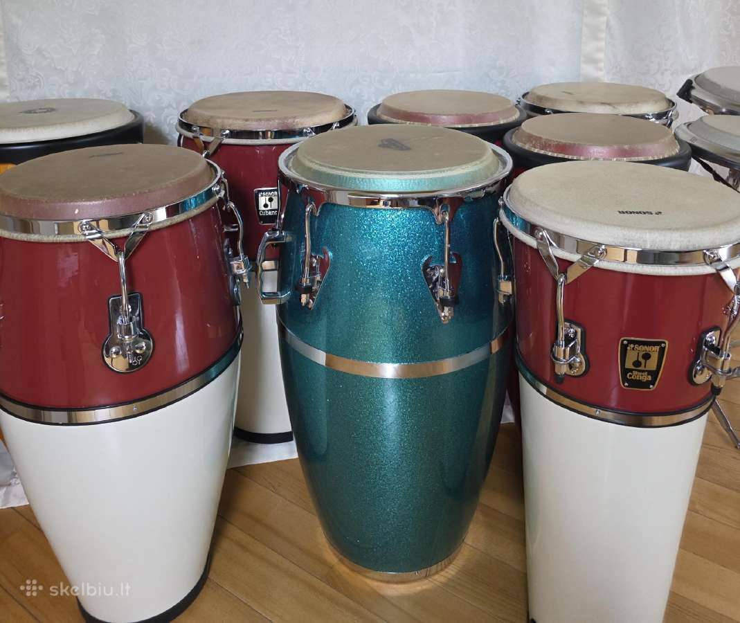 Lotynų Amerikos perkusinių instrumentų būgnų nuoma - nuotraukos Nr. 11
