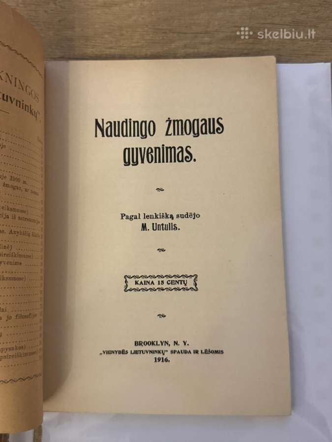 Naudingo žmogaus gyvenimas 1916 m. - nuotraukos Nr. 2